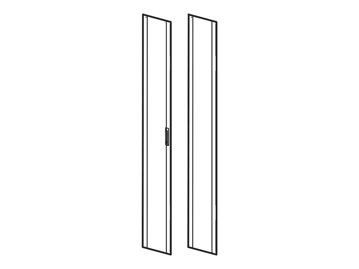 APC NetShelter SX - Rack-Tür - Grau - 42HE