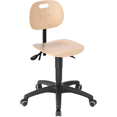 meychair Arbeitsdrehstuhl Workster Basic PW1 ca. 48-62cm Kunststoff buche natur