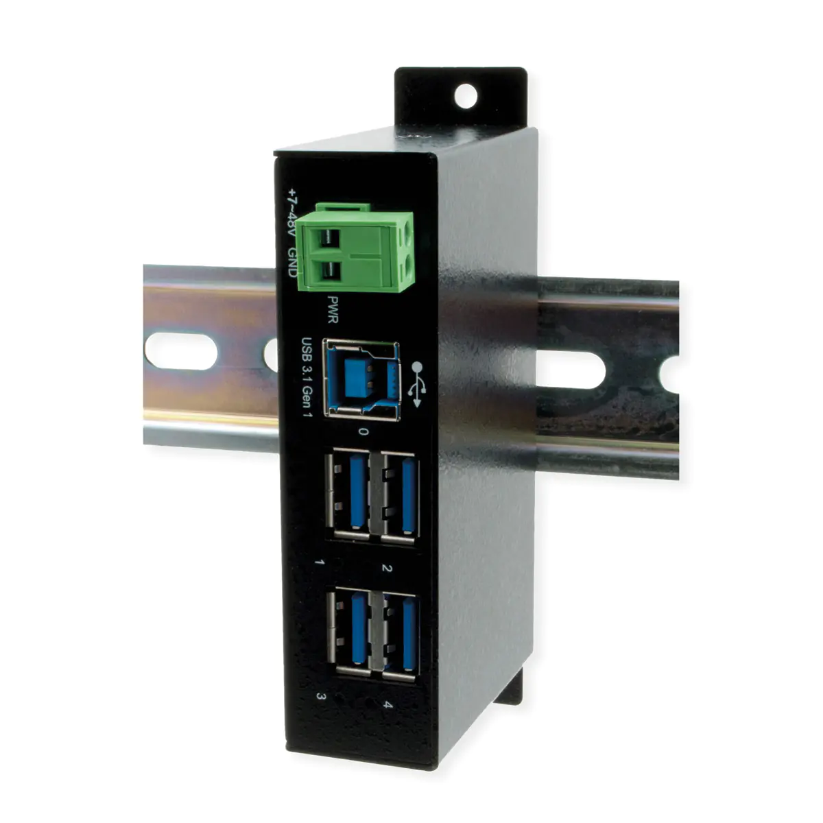 Exsys Ex 1504HMS - Hub - 15 KV ESD protection, metal EX-1504HMS