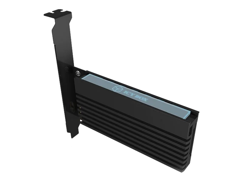 ICY BOX IB-PCI214M2-HSL - Schnittstellenadapter - M.2 - M.2 Card - PCIe 4.0 x4 - Schwarz