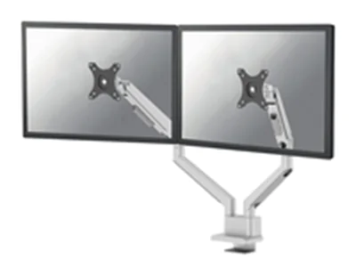 Neomounts NEXT Slim DS70-250SL2 - Befestigungskit (Gelenkarm) - Voll beweglich - für 2 Monitore - Aluminium - Silber - Bildschirmgröße: 43.2-81.3 cm (17"-32") - Tischmontage