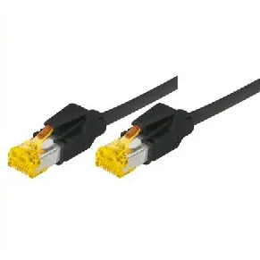 exertis Connect - Patch-Kabel - RJ-45 (M) zu RJ-45 (M) - 10 m - SFTP - CAT 6a - halogenfrei - Schwarz
