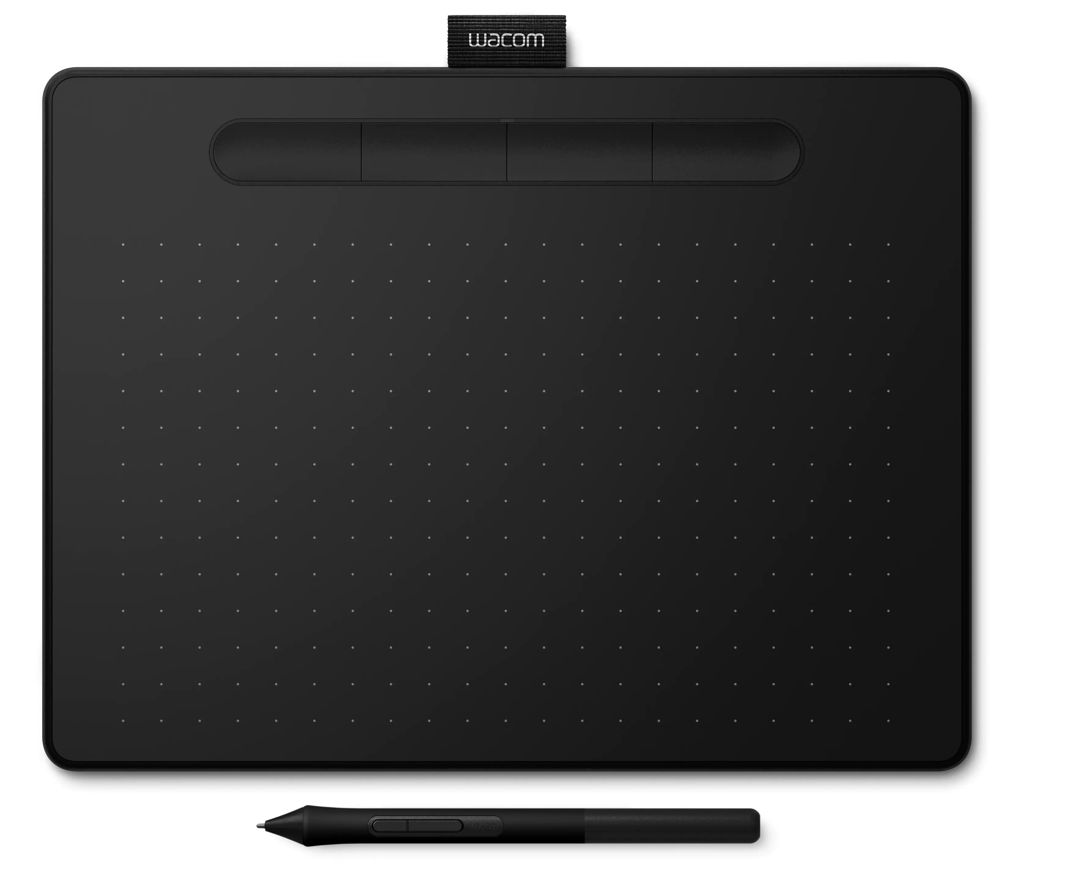 Wacom Intuos M with Bluetooth - Digitalisierer - rechts- und linkshändig - 21.6 x 13.5 cm - elektromagnetisch - 5 Tasten - kabellos, kabelgebunden - USB, Bluetooth 4.2 - Schwarz