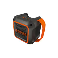 Black & Decker BDCSP18N-XJ, Kabellos, 30 m, Tragbarer Stereo-Lautsprecher, Schwarz, Rot, Universal, Eingebaut