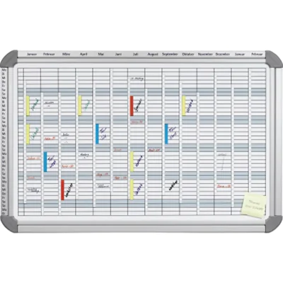 Franken Projektplaner EU5000 91x60cm 14Monate silber