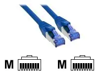 InLine - Patch-Kabel - RJ-45 (M) zu RJ-45 (M) - 5 m - SSTP-Kabel - CAT 6a - halogenfrei - Blau