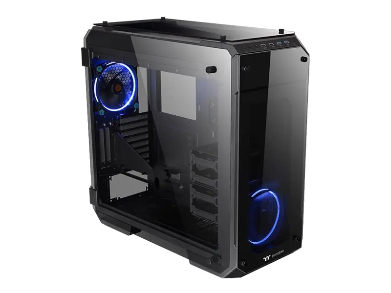 Thermaltake View 71 TG - Tower - Erweitertes ATX - ohne Netzteil (PS/2) - Schwarz - USB/Audio