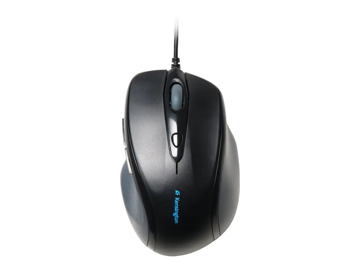 Kensington Pro Fit Full-Size - Maus - Für Rechtshänder - optisch - 5 Tasten - kabelgebunden - USB - Schwarz