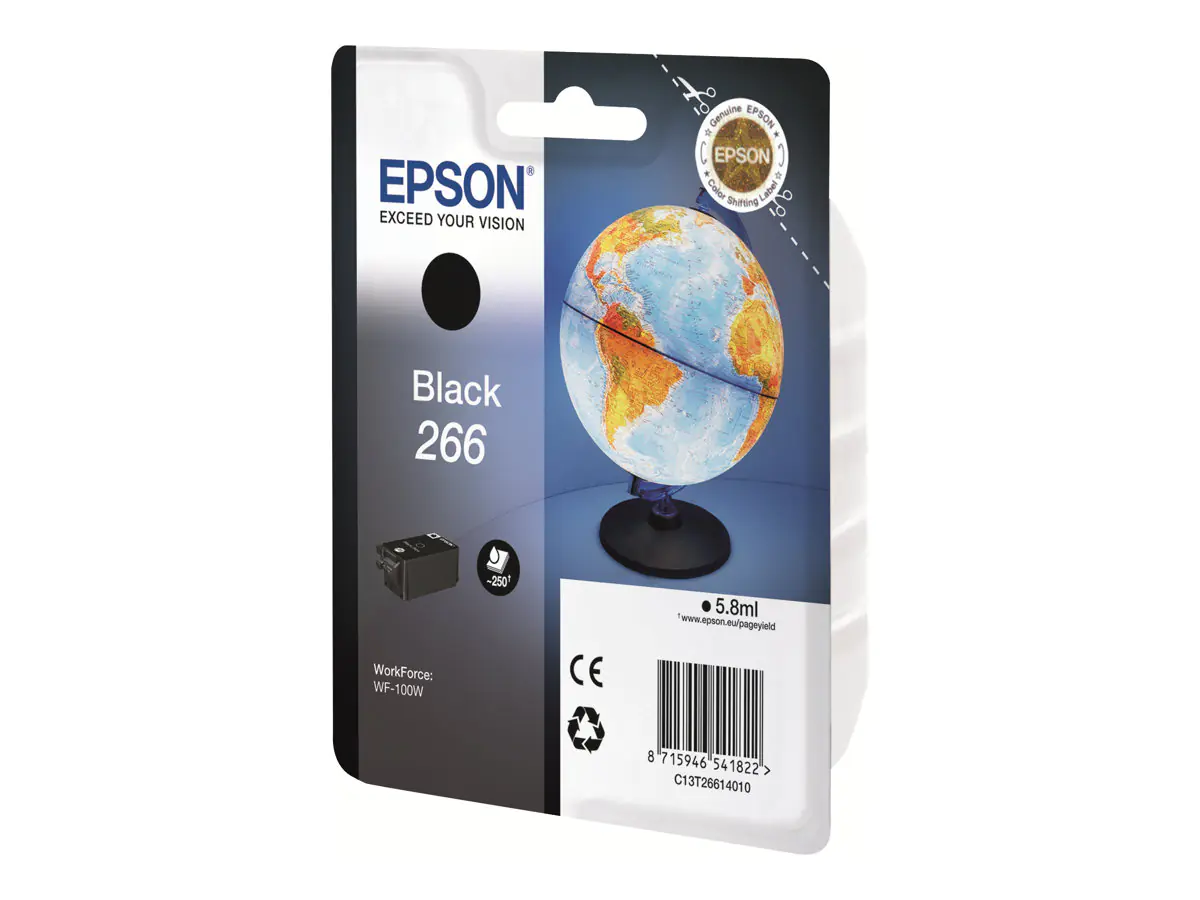 Epson 266 - 6 ml - Schwarz - Original - Tintenpatrone - für WorkForce WF-100W