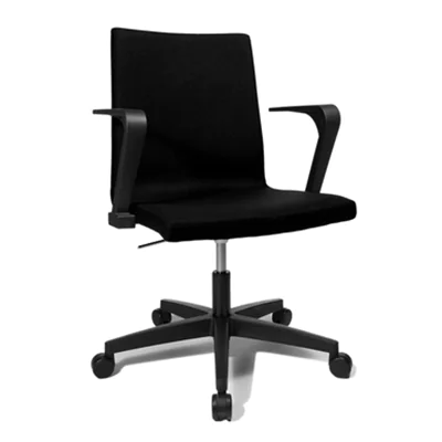 TOPSTAR Bürodrehstuhl CUBE 38-50cm Rolle hart gebremst (für Teppichboden) Polyamid schwarz