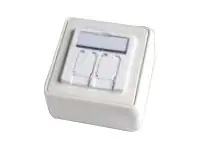 Telegärtner Karl Gärtner Telegärtner - Wanddose - Alpine White - 2 Ports