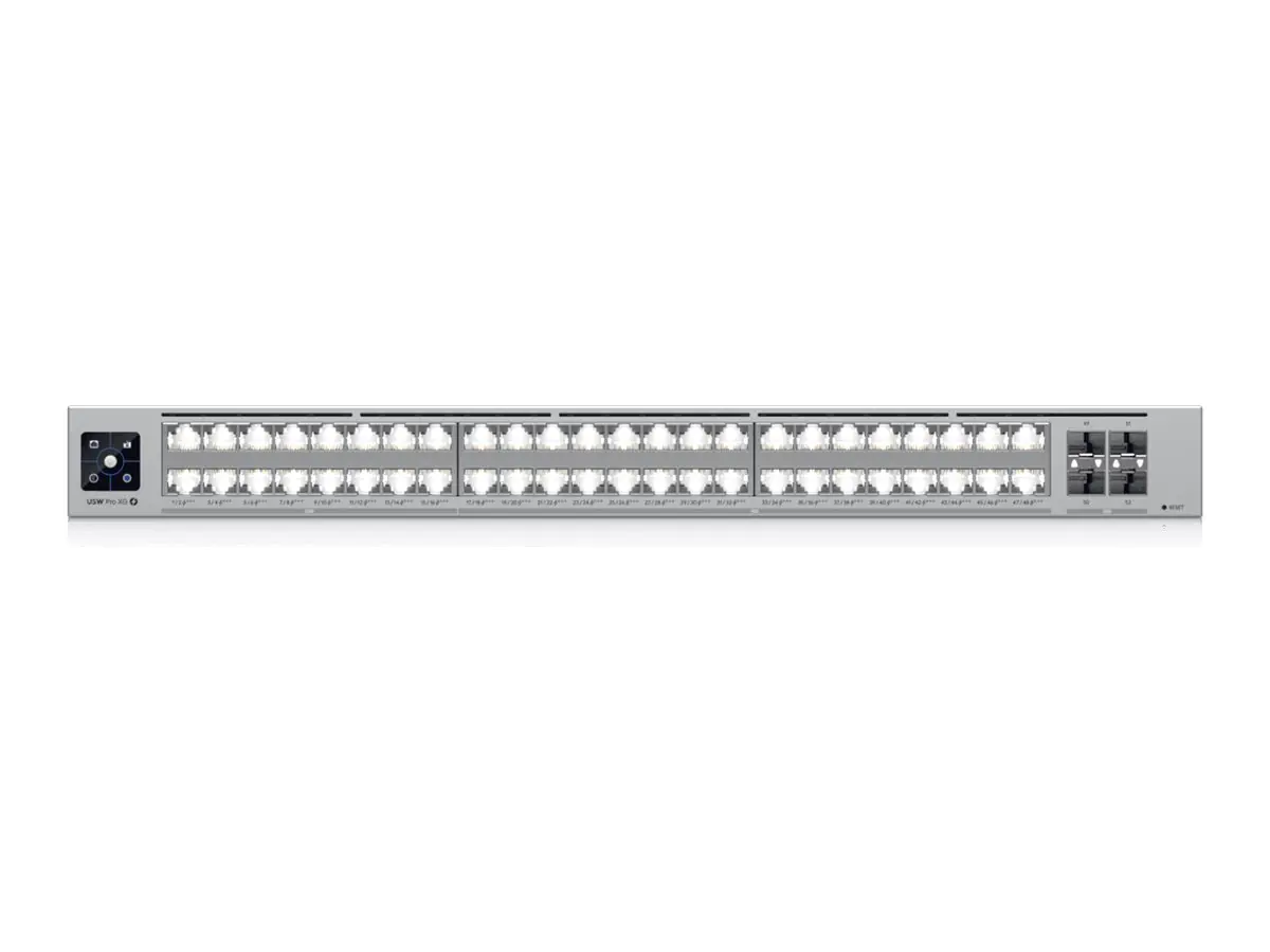 Ubiquiti Switch full managed Layer3 52 Port• 16x 2.5 GbE• 32x 10• PoE Budget 1080W•