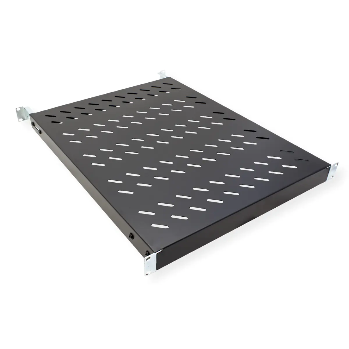 VALUE Rack - Regal - variable depth , 440 x 568 mm, 50 kg - Schwarz - 1U - 48.3 cm (19") 26.99.0417
