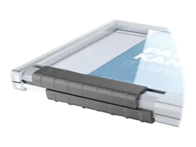 Durable PUSHBOX DUO - Namensschildhalterung - für 54 x 87 mm - doppelseitig - durchsichtig (Packung mit 10) 8921 19