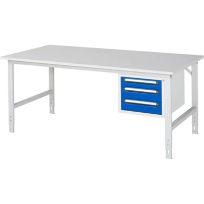 RAU Arbeitstisch Tom 2.000 x 760-1.080 x 1.000 mm (B x H x T)