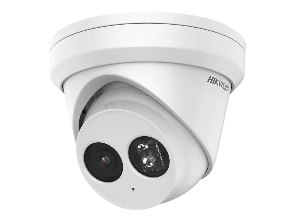 Hikvision Pro Series(EasyIP) DS-2CD2383G2-IU - Netzwerk-Überwachungskamera - Turret - staub-/wasserdicht - Farbe (Tag&Nacht) - 8 MP - 3840 x 2160 - M12-Anschluss - feste Irisblende - feste Brennweite - Audio - LAN 10/100 - MJPEG, H.264, H.265, H.265+, H.2