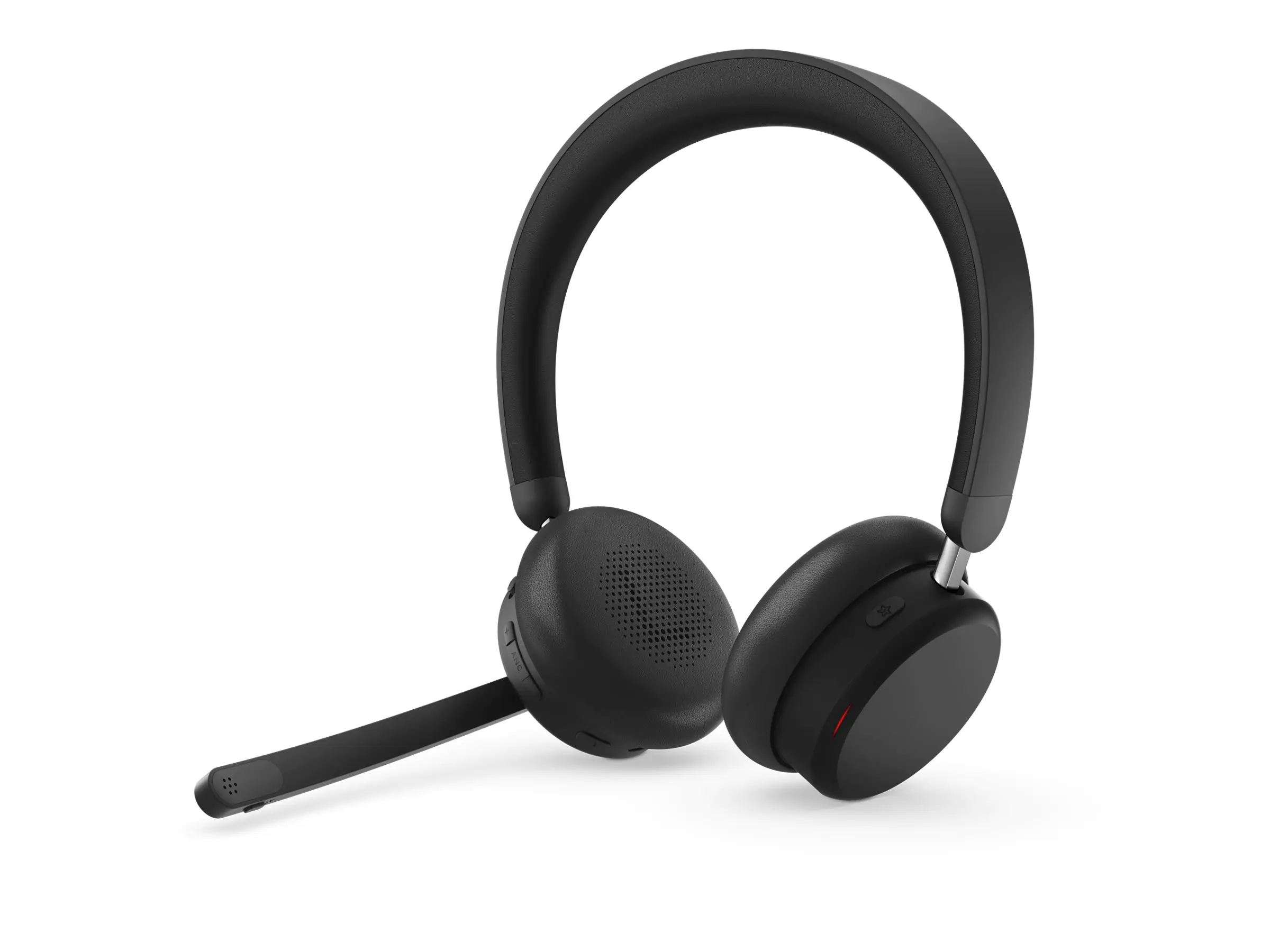 Lenovo 6550 - Headset - On-Ear - Bluetooth - kabellos - aktive Rauschunterdrückung - Schwarz - Zertifiziert für Microsoft Teams