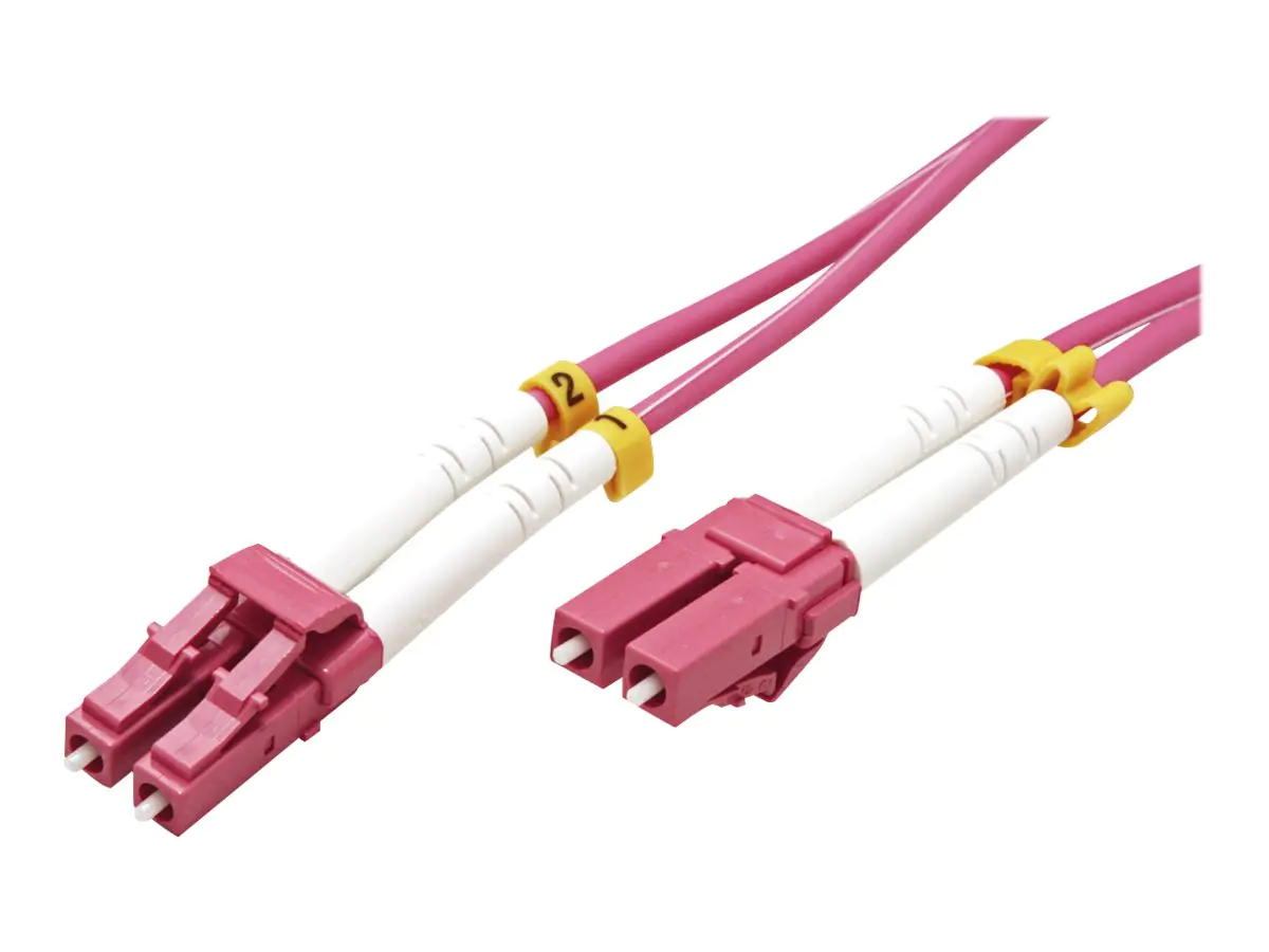 VALUE - Netzwerkkabel - LC Multi-Mode (M) zu LC Multi-Mode (M) - 2 m - Glasfaser - 50/125 Mikrometer - OM4 - violett