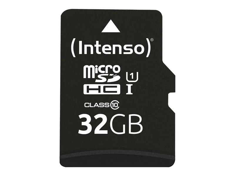 Intenso - Flash-Speicherkarte (SD-Adapter inbegriffen) - 32 GB - UHS-I U1 / Class10 - microSDHC UHS-I