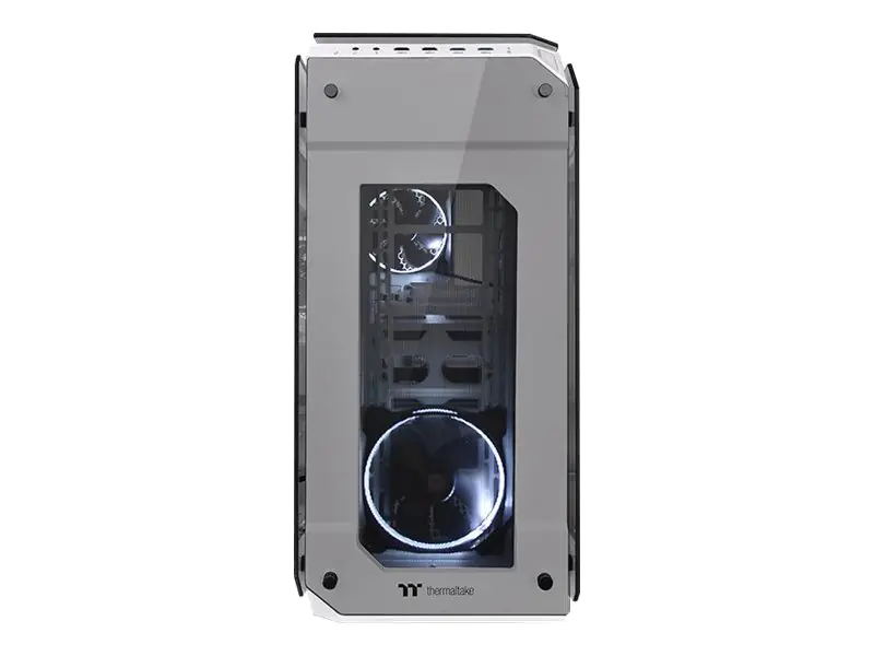 Thermaltake View 71 TG - Snow Edition - Tower - E-ATX - Seitenteil mit Fenster (gehärtetes Glas) - keine Spannungsversorgung (PS/2) - weiß - USB/Audio