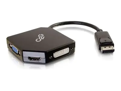 C2G DisplayPort auf HDMI-/DVI-/VGA-Adapter - DisplayPort - HDMI - VGA - DVI - Schwarz