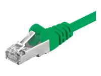 goobay Netzwerkkabel - RJ-45 (M) zu RJ-45 (M) (F/UTP) CAT 5e geformt grün 1m - 50180