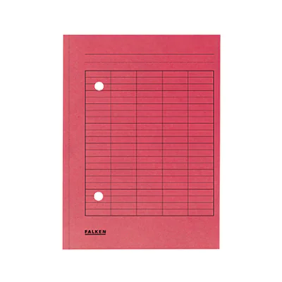 Falken Umlaufmappe DIN A4 250g/m² Manilakarton, recycelt rot 100 St./Pack.
