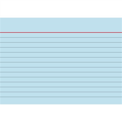 BRUNNEN Karteikarte 102260130 DIN A6 liniert bl 100 St./Pack.