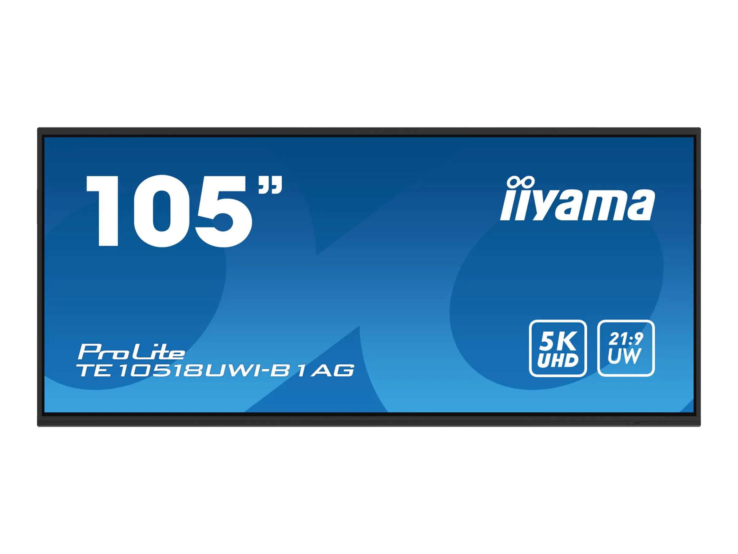 iiyama ProLite TE10518UWI-B1AG - 267 cm (105") Diagonalklasse (265.7 cm (104.6") sichtbar) LCD-Display mit LED-Hintergrundbeleuchtung - interaktive Digital Signage - mit Touchscreen - Android - 5K UHD (2160p) 5120 x 2160 - Schwarz, Matte