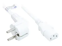 Good Connections P0130-W050 - 5 m - CEE7/7 - IEC C13 - H05VV-F - 250 V - Weiß