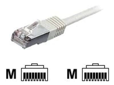 equip - Patch-Kabel - RJ-45 (M) zu RJ-45 (M) - 1 m - SF/UTP - CAT 5e - geformt - beige