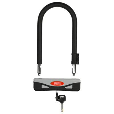 BURG-WÄCHTER Diebstahlschutz 1600 HB 170/210 Langbügelschloss 170 x 268 x 33 mm (B x H x T) Stahl, gehärtet/Kunststoff ummantelt schwarz/grau/rot