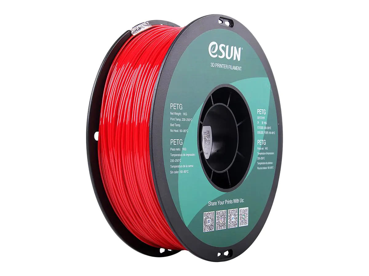 Esun - Fire Engine Red - 1 kg - PTEG-Filament (3D)