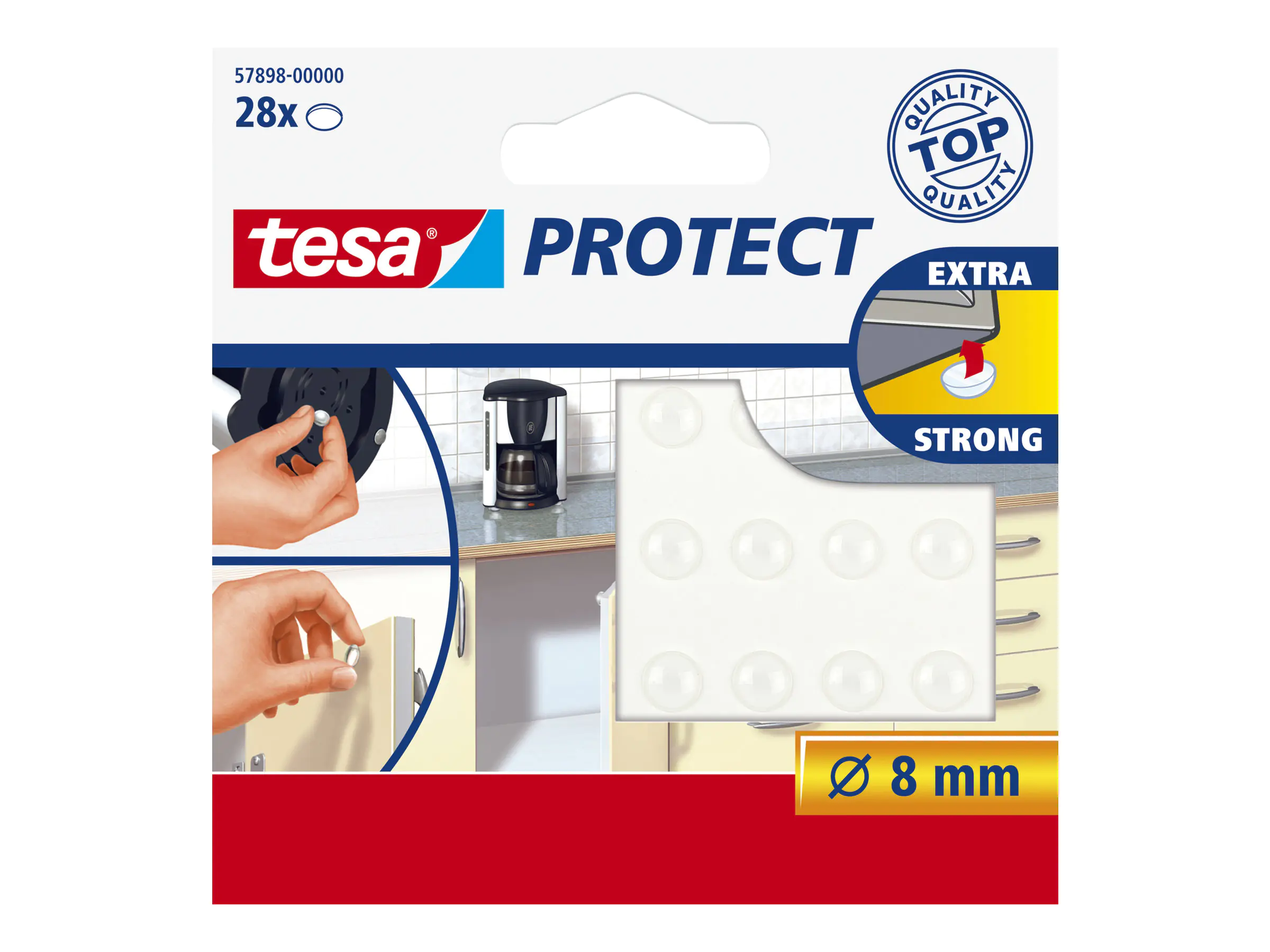 Tesa Protect - Pads - durchsichtig (Packung mit 57898-00000-02