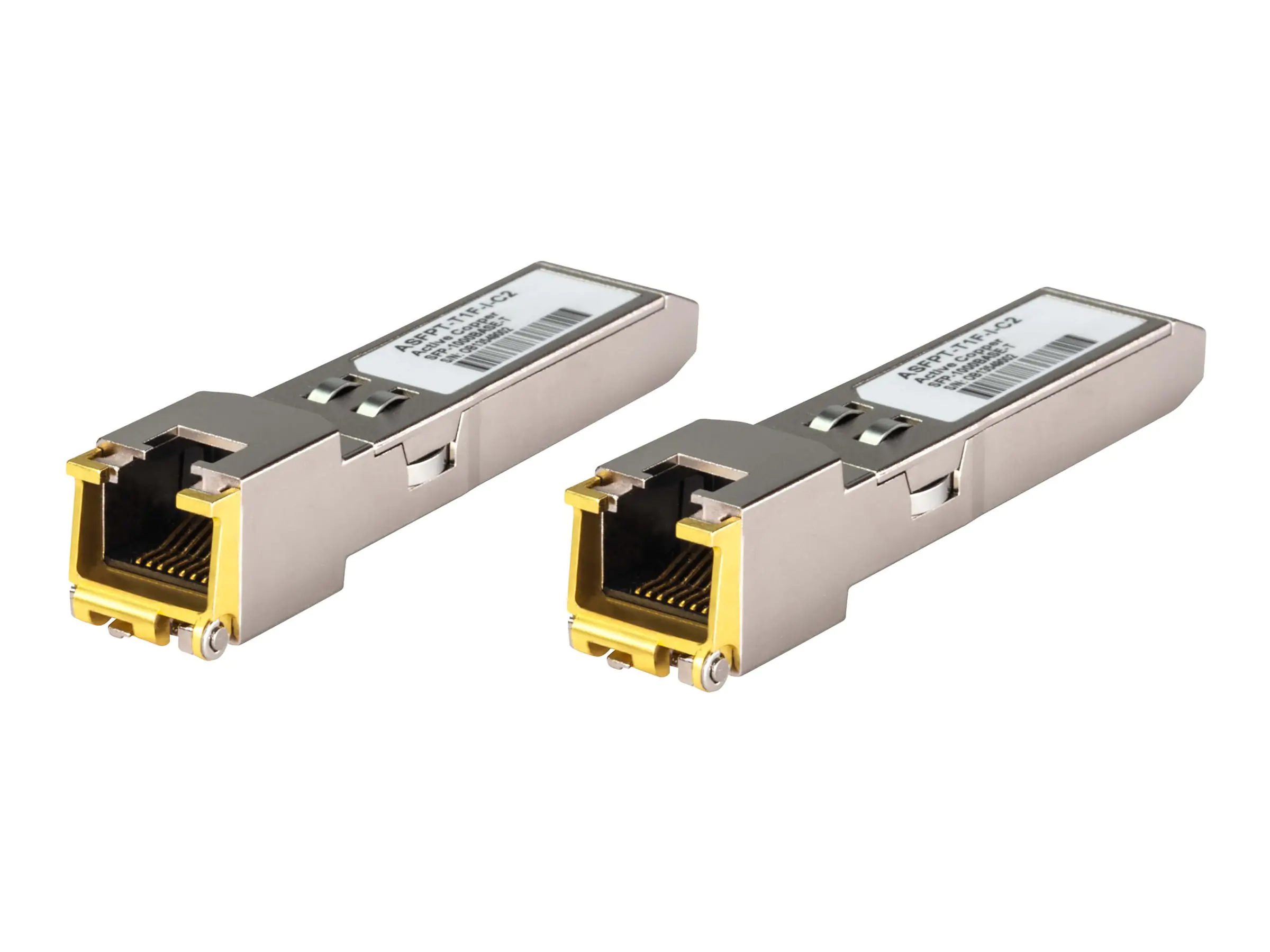 ATEN SFP (Mini-GBIC)-Transceiver-Modul - 1GbE - über CAT 5e/6/6a - 1000Base-T, 100Base-TX, 10Base
