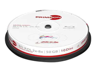 Primeon photo-on-disc - 10 x BD-R - 50 GB 8x 2761312