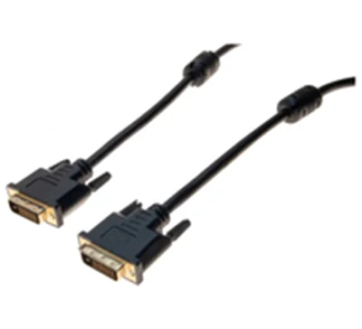 exertis Connect - DVI-Kabel - Dual Link - DVI-D (M) zu DVI-D (M) - 5 m - Daumenschrauben - Schwarz