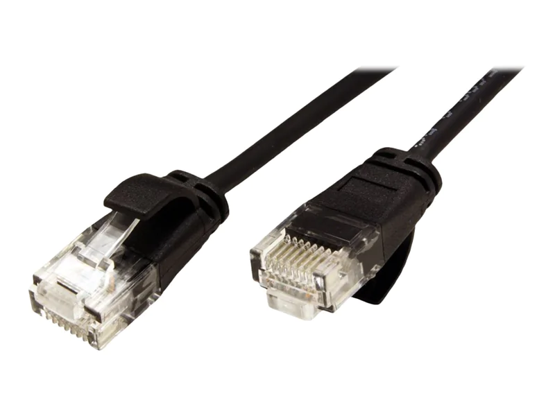Roline - Patch-Kabel - RJ-45 (M) zu RJ-45 (M) - 3 m - UTP - CAT 6a - halogenfrei, geformt - Schwarz