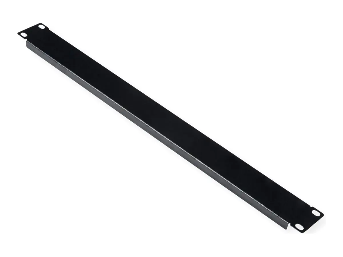 ROLINE Blindabdeckung - Jet Black, RAL 9005 - 1U - 48.3 cm (19") 26.21.0258