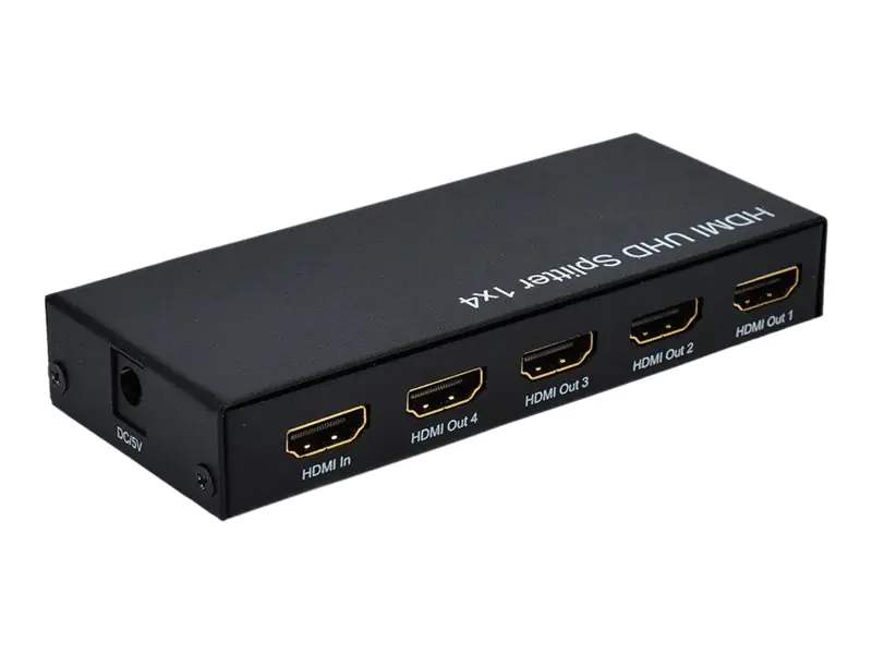 ROLINE HDMI Splitter - Video-Verteiler - 4 x HDMI - Desktop