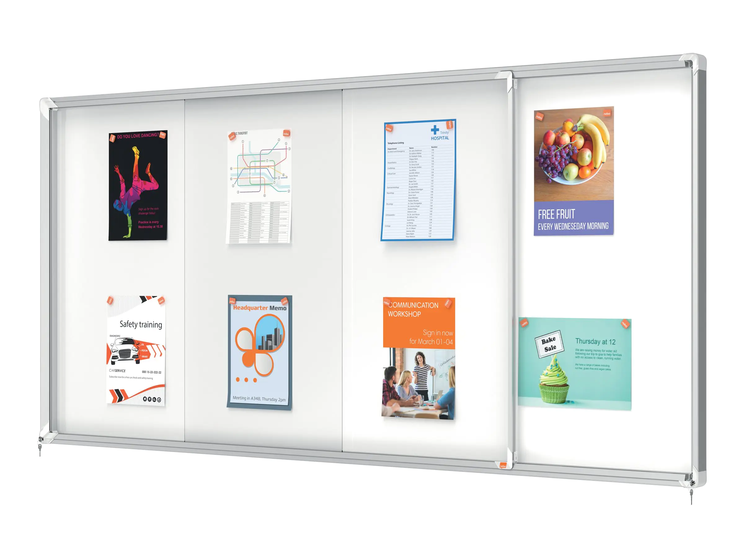 Nobo Geschlossenes Memoboard - geeignet für 1902572