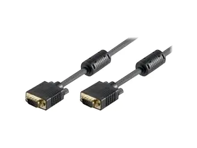goobay - VGA-Kabel - HD-15 (VGA) (M) zu HD-15 (VGA) (M) - 3 m - Schwarz