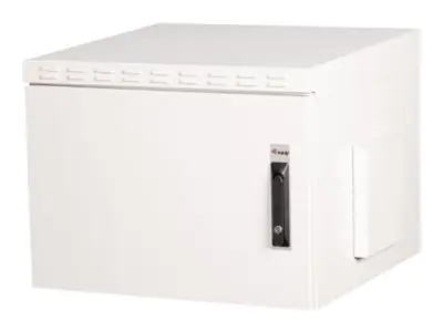 Equip Safe Outdoor - Schrank Netzwerkschrank - 600x600 mm, mit vorderer Tür aus Stahl, montiert - geeignet für Wandmontage - RAL 7035, Hellgrau - 7U - 48.3 cm (19") ESO-07-6060-G