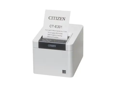 Citizen CT-E301 Printer USB only Pure White - POS-Drucker