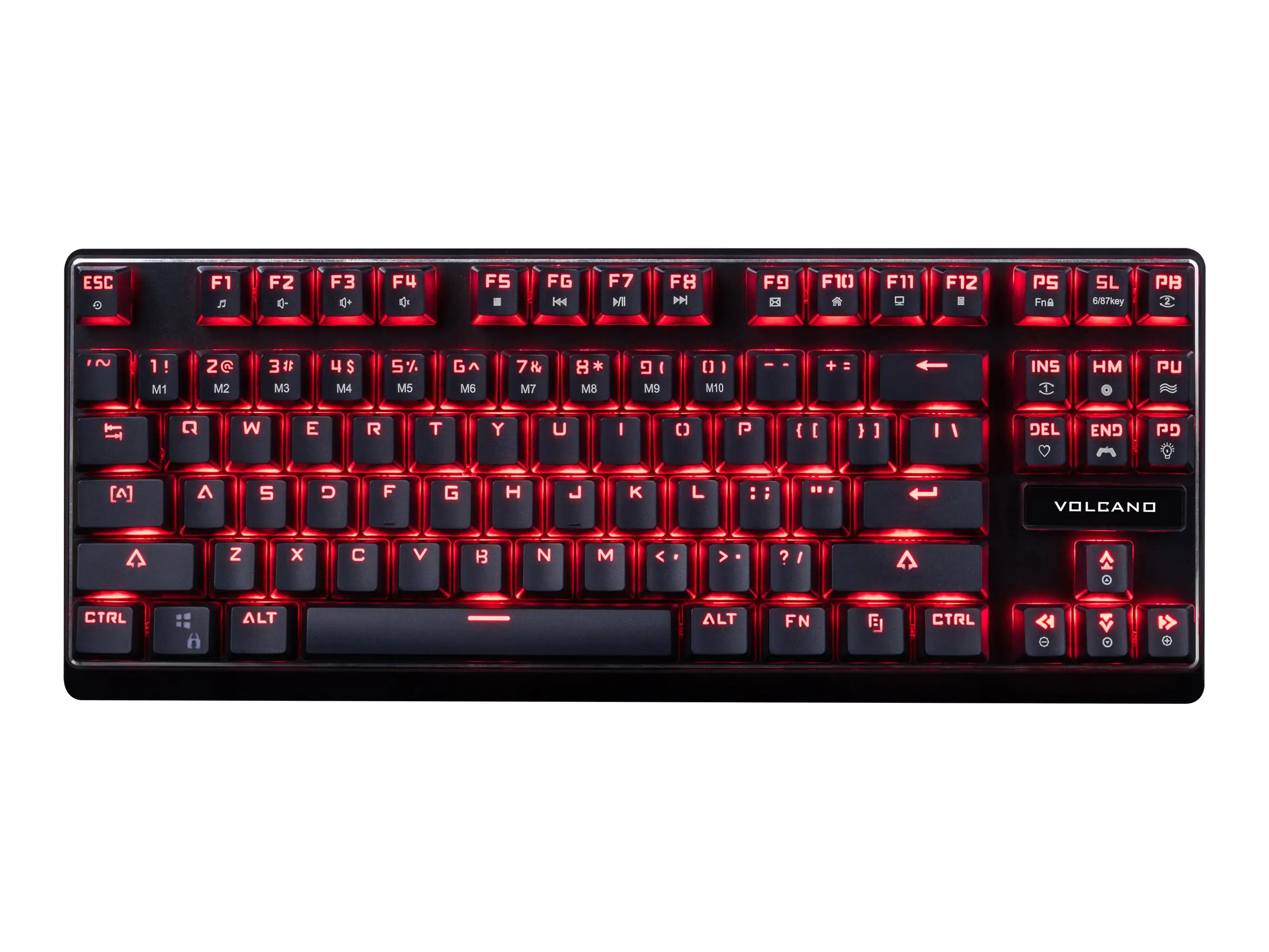 Modecom Volcano Lanparty - Tastatur - hintergrundbeleuchtet