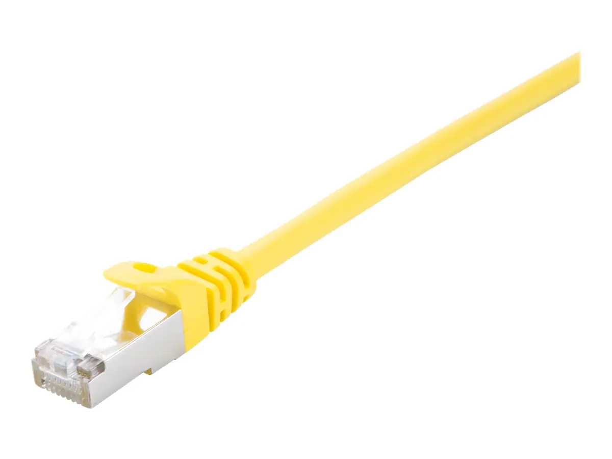 V7 - Patch-Kabel - RJ-45 (M) bis RJ-45 (M) - 2 m - STP - CAT 6 - geformt, ohne Haken - Gelb