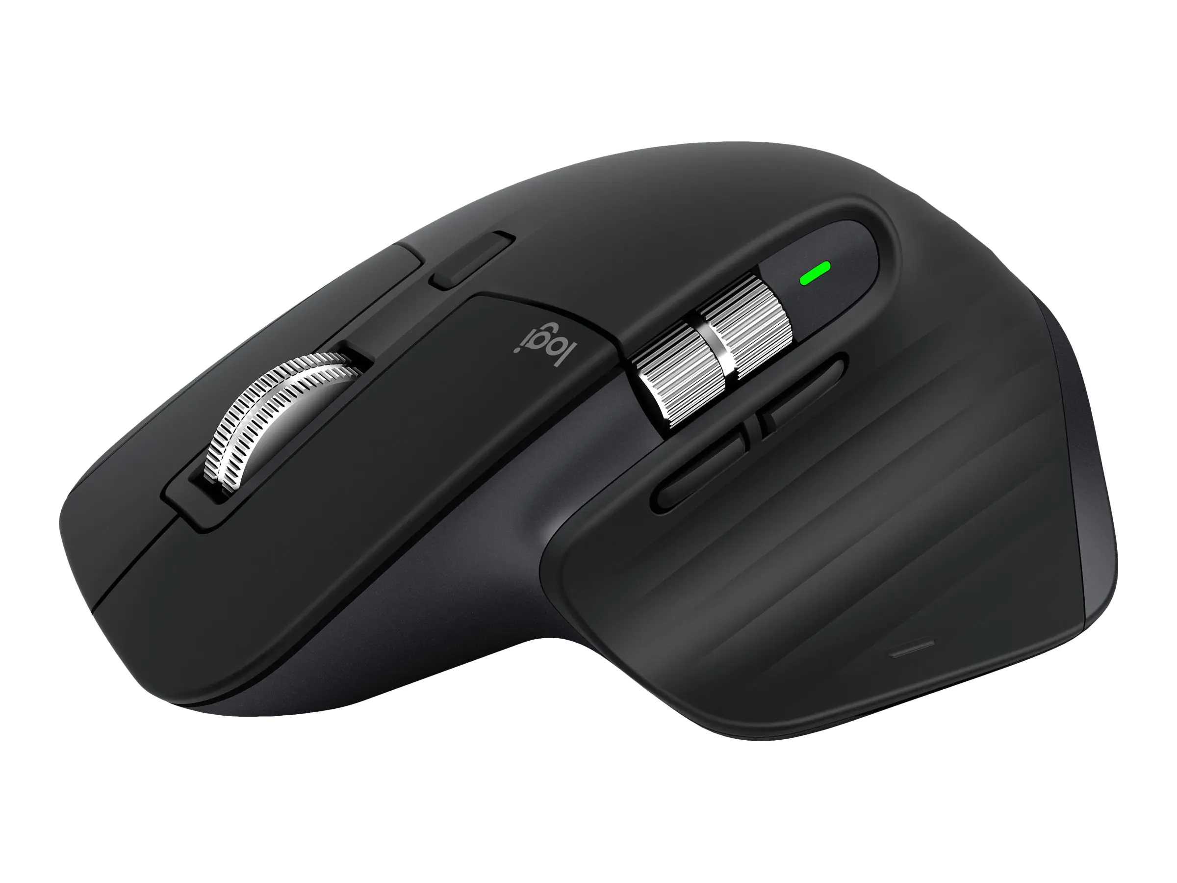 Logitech Master Series MX Master 3S - Maus - ergonomisch - optisch - 7 Tasten - kabellos - 2.4 GHz, Bluetooth - Logitech Logi Bolt USB-Receiver - Graphite