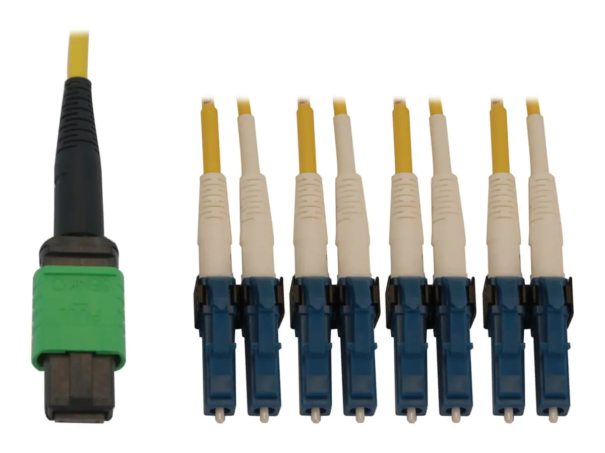 Tripp Eaton Tripp Lite Series 400G Singlemode 9 /125 OS2 Switchable Fiber Optic Cable (12F MTP