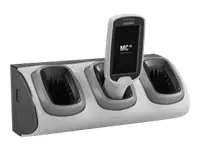 Zebra 3-Slot High Density Locking Cradle - Handheld-Ladestation - Ausgangsanschlüsse: 3 - für Zebra MC18, MC18 Personal Shopper, PS20J Plus; Personal Shoper Series PS20 Base, PS20 Plus