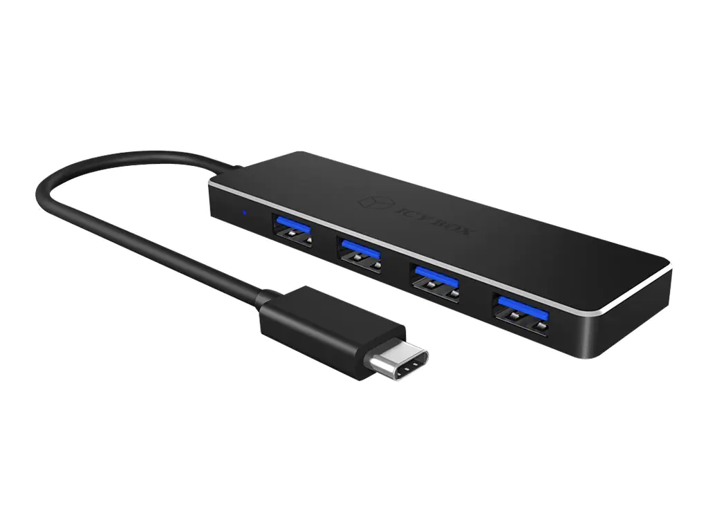 RaidSonic ICY BOX IB-HUB1410-C3 - Hub - 4 x SuperSpeed USB 3.0 - Desktop